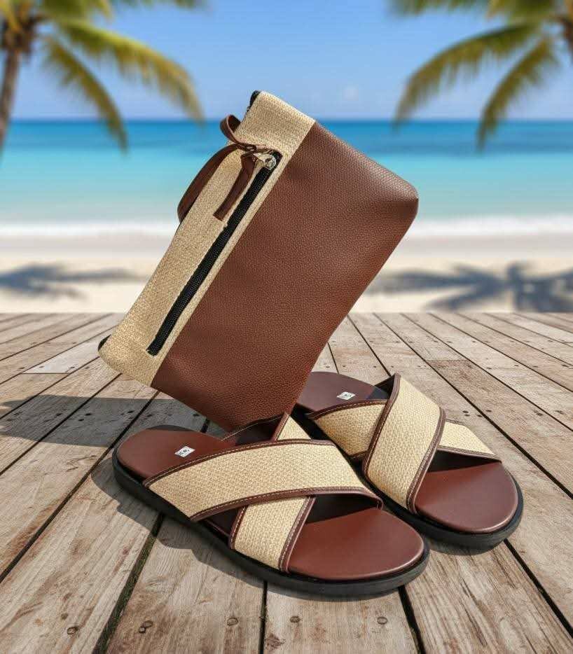 Sandales style décontracté avec pochette