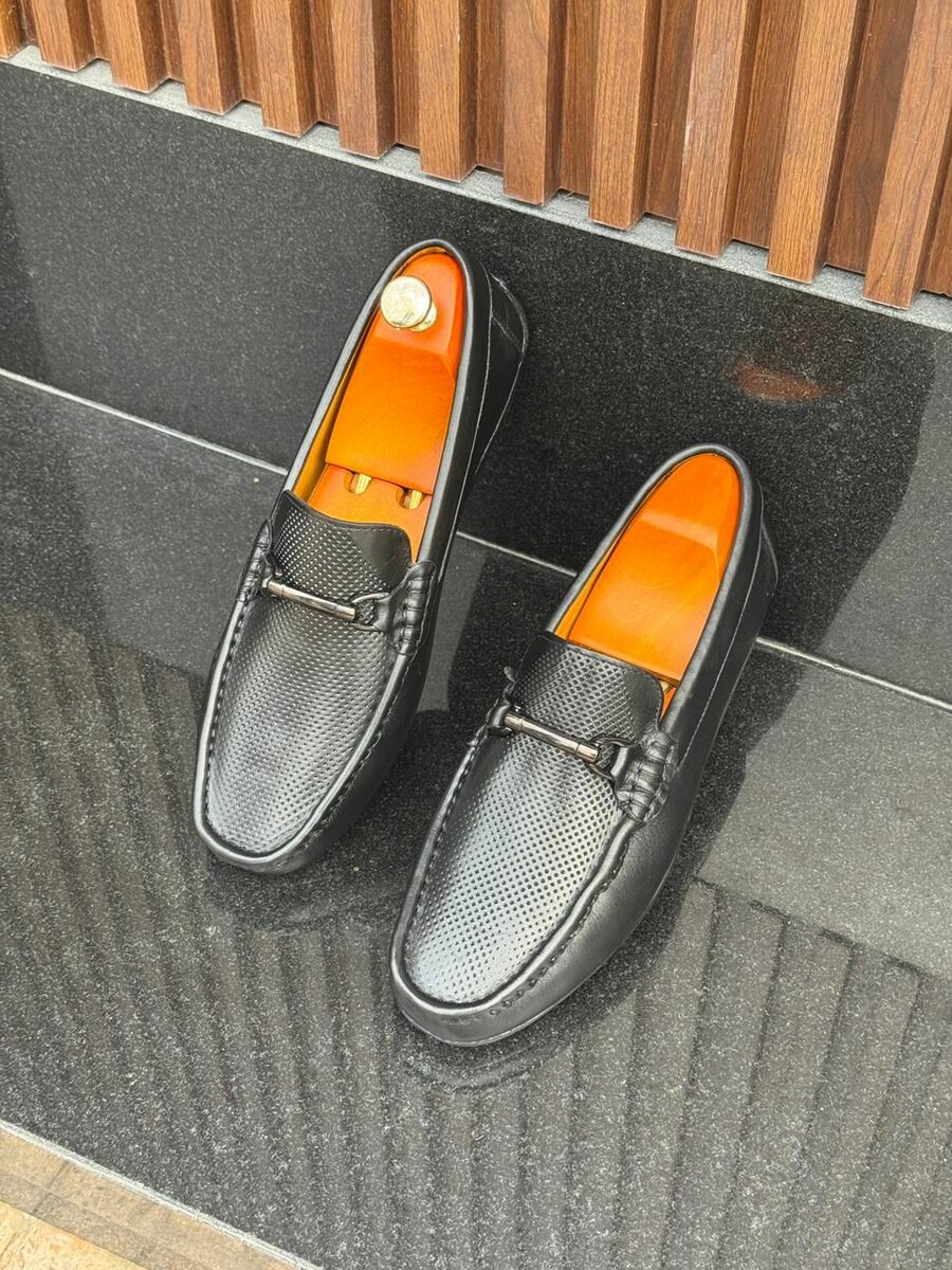Mocassins Noirs Élégants Homme