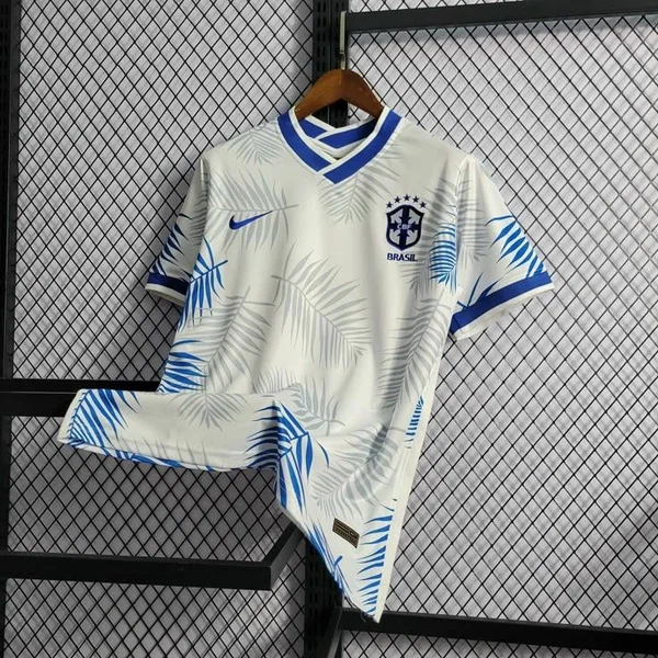 Maillot foot Brésil blanc