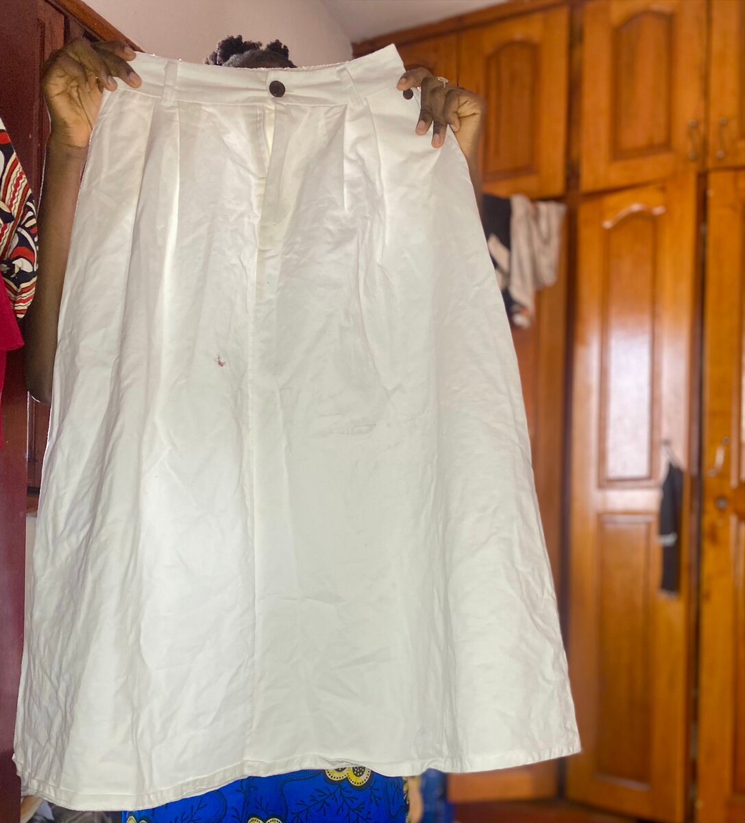 Jupe blanche en jean