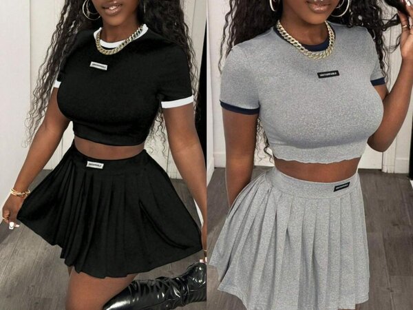 Ensemble jupe et top femme