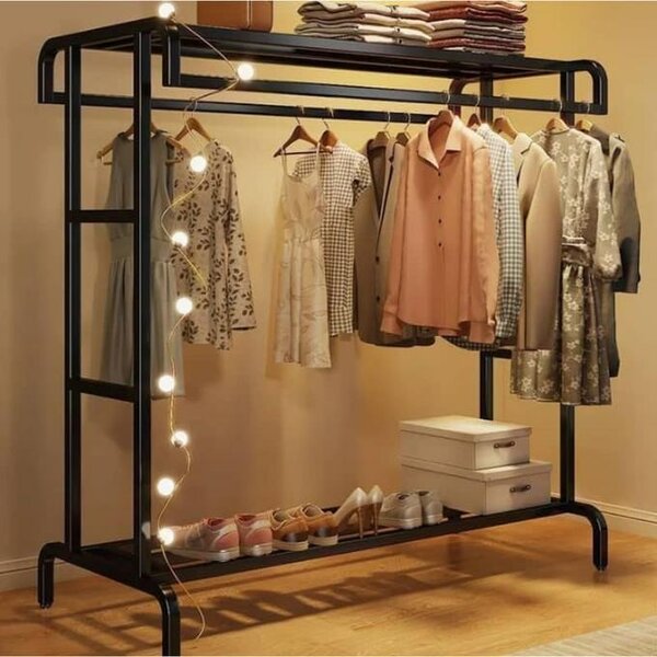 Portant Vêtements Métallique