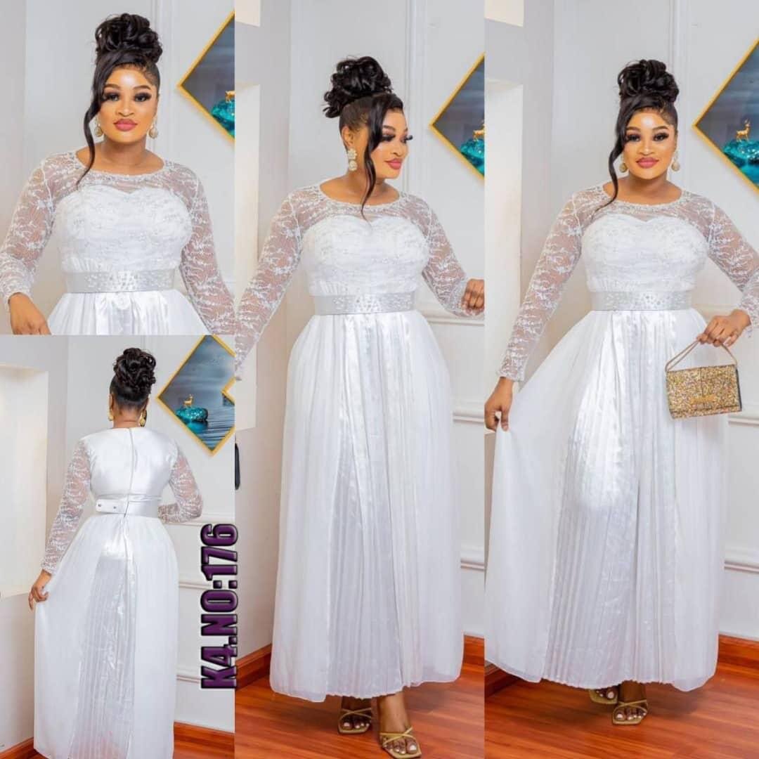 Robe de soirée blanche élégante