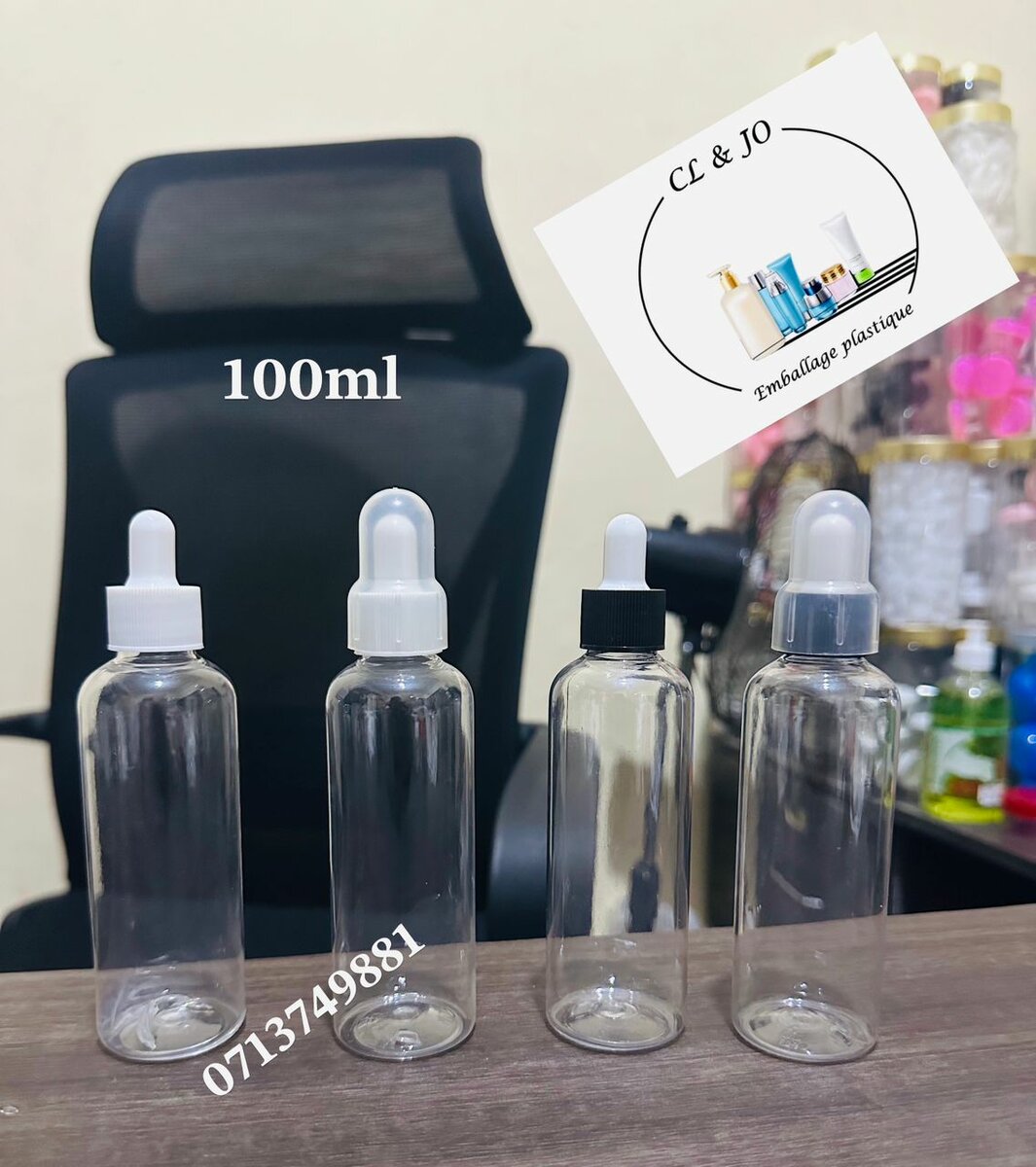 Flacons compte-gouttes 100ml