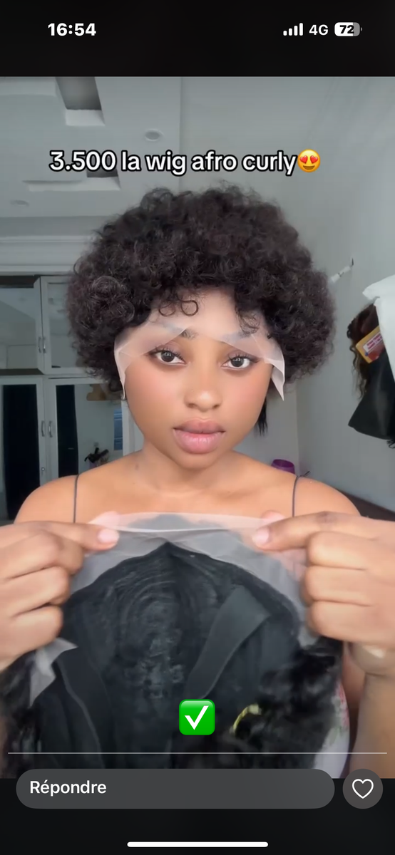 Perruque Afro Bouclée