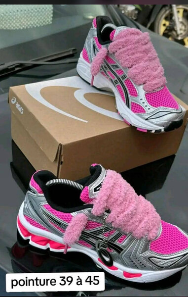 Baskets tendance multicolores