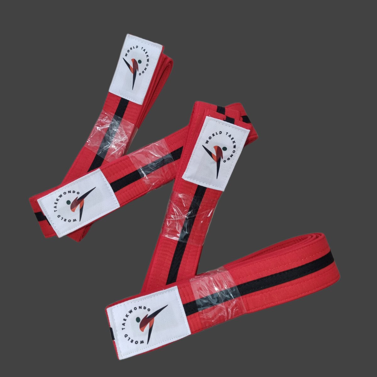 Ceinture barrée Rouge-Noire