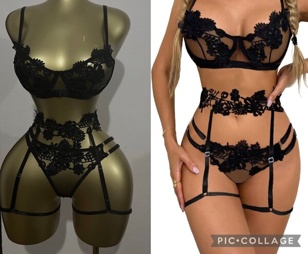 Lingerie sexy en dentelle noire