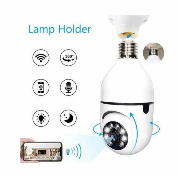 Caméra de Surveillance Ampoule Wi-Fi