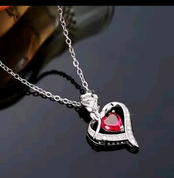 Collier cœur en argent élégant