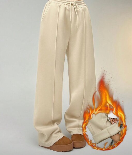 Pantalon Jogging Beige Femme