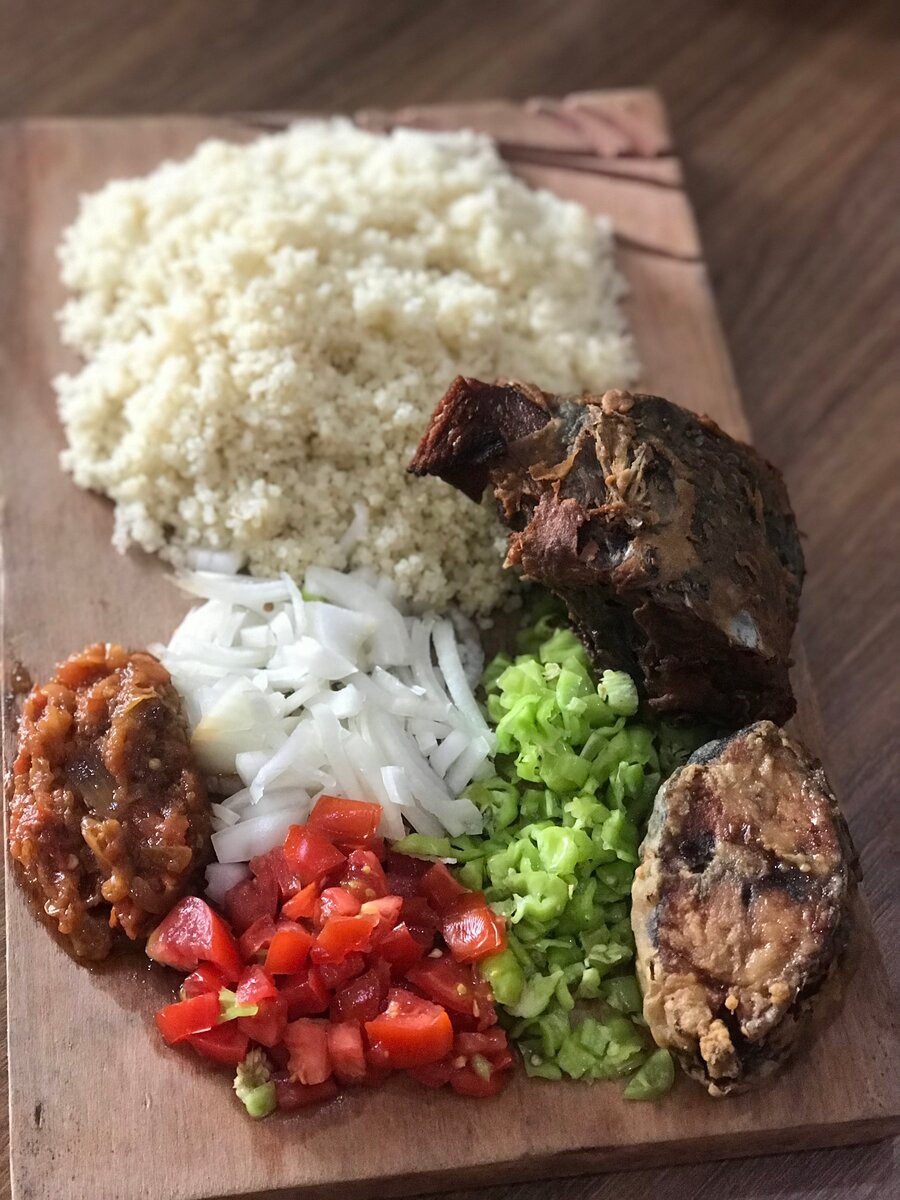 Garba avec Attiéké de Dabou