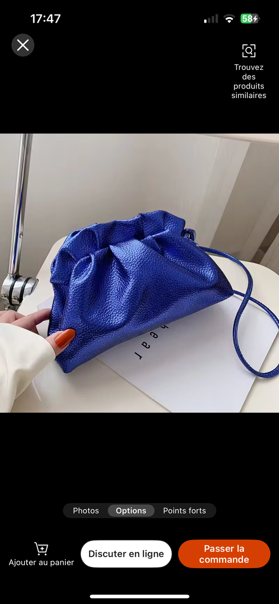 Sac pochette tendance femme