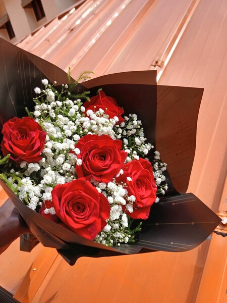 Bouquet de roses rouges