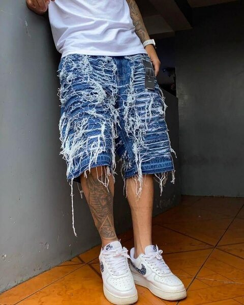 Shorts en jean déchirés