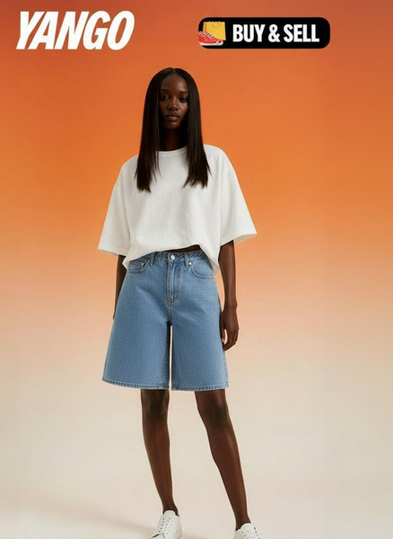 Bermudas en denim