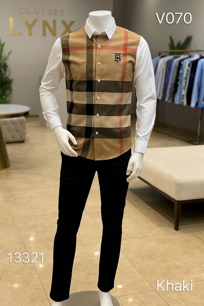 Chemise à carreaux élégante