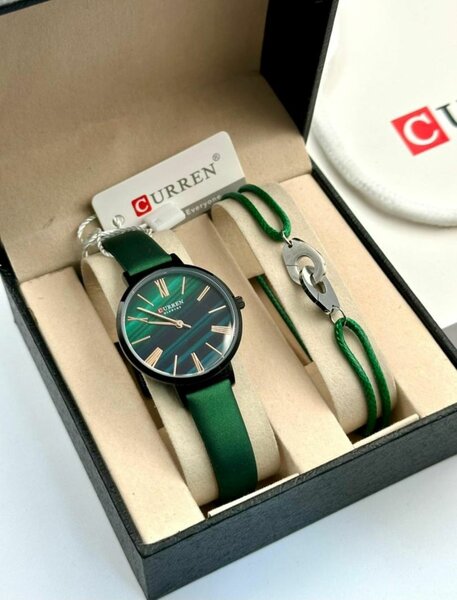 Montre CURREN Verte Élégante