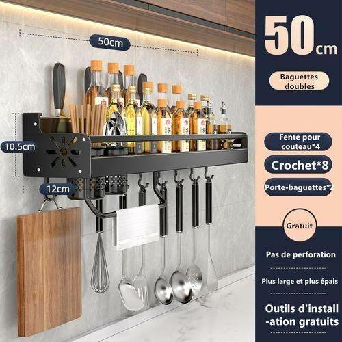 Étagère de Cuisine Murale 50cm