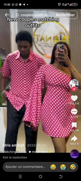 Ensembles assortis couple