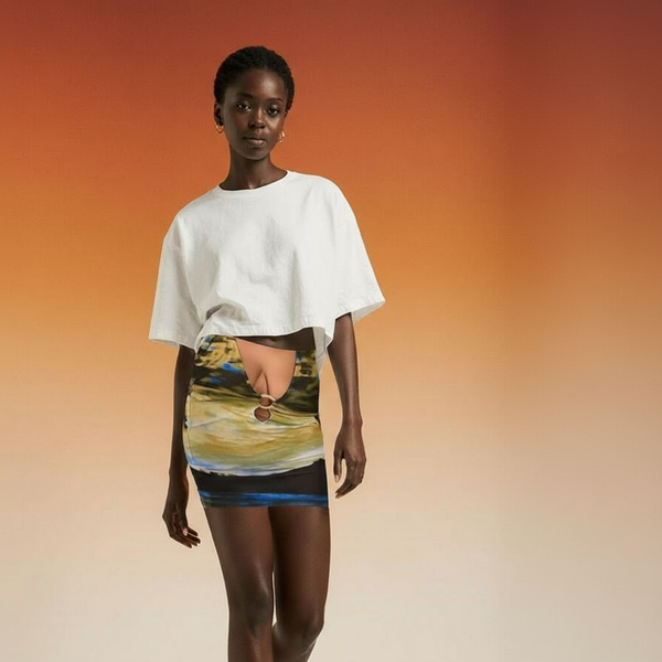 Robe colorée moulante