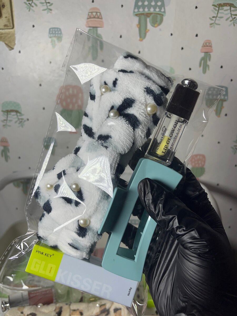 Chouchou peluche et gloss