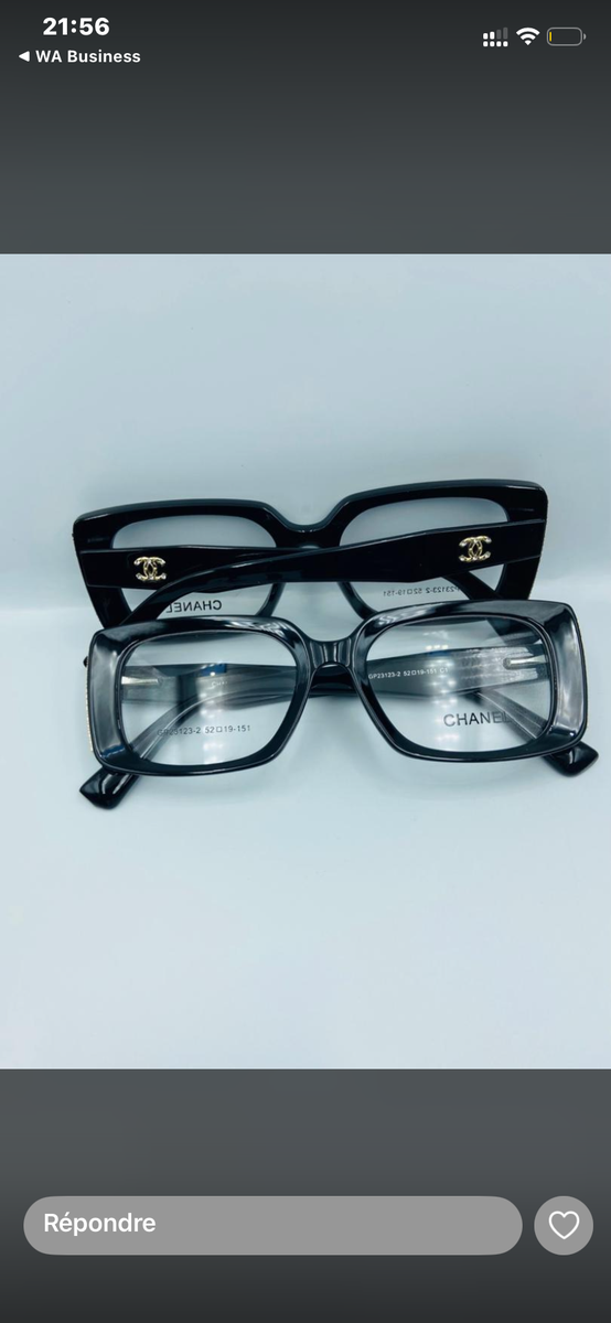 Chanel et Dior Lunettes de Vue pour Hommes et Femmes