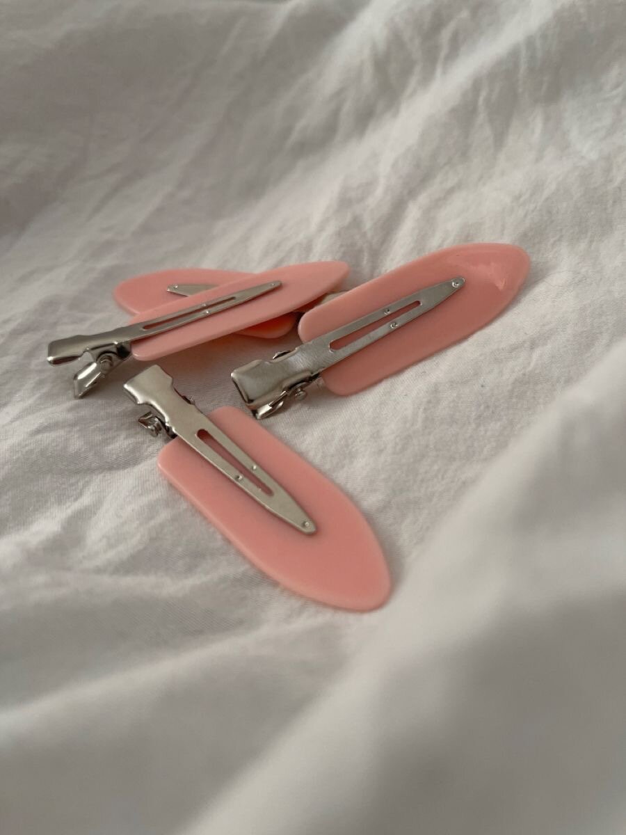 2 Pinces à cheveux roses