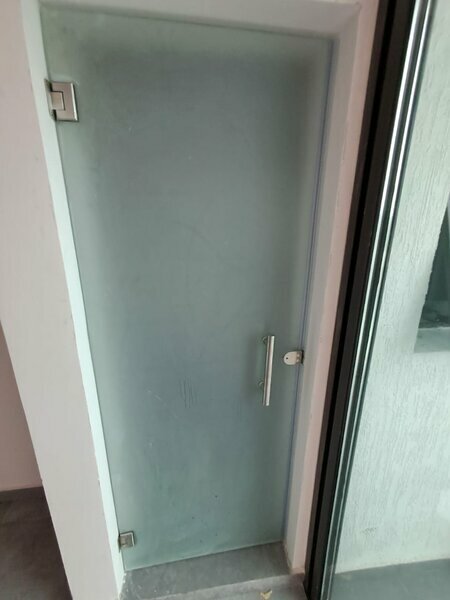 Porte vitrée opaque intérieure