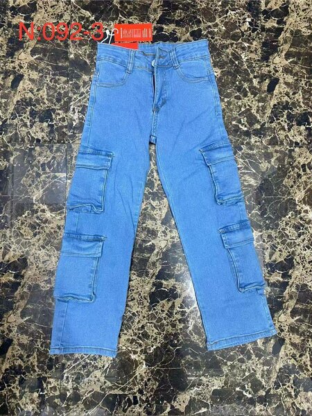 Jeans cargo pour fille