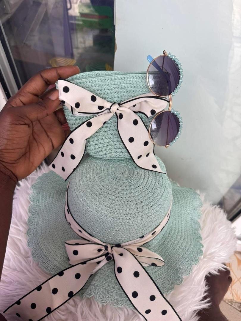 Ensemble chapeau été coloré