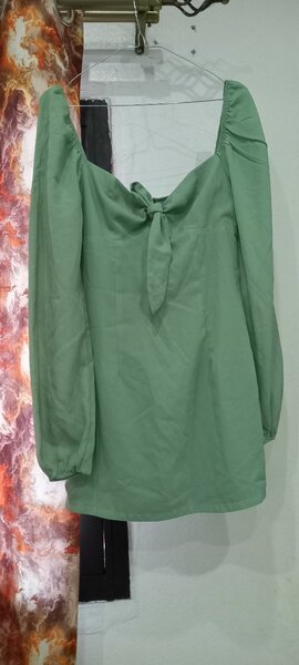 Robe Verte Élégante Femme