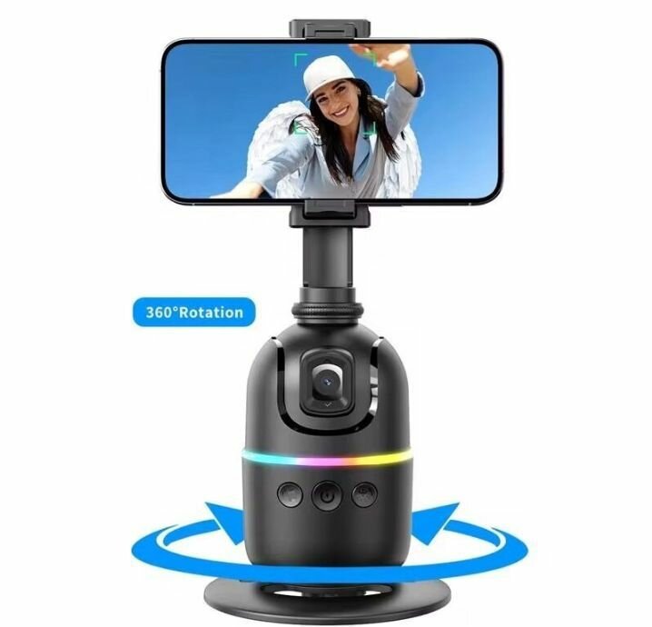 P03 - Support Téléphone Rotatif avec Suivi de Visage Automatique