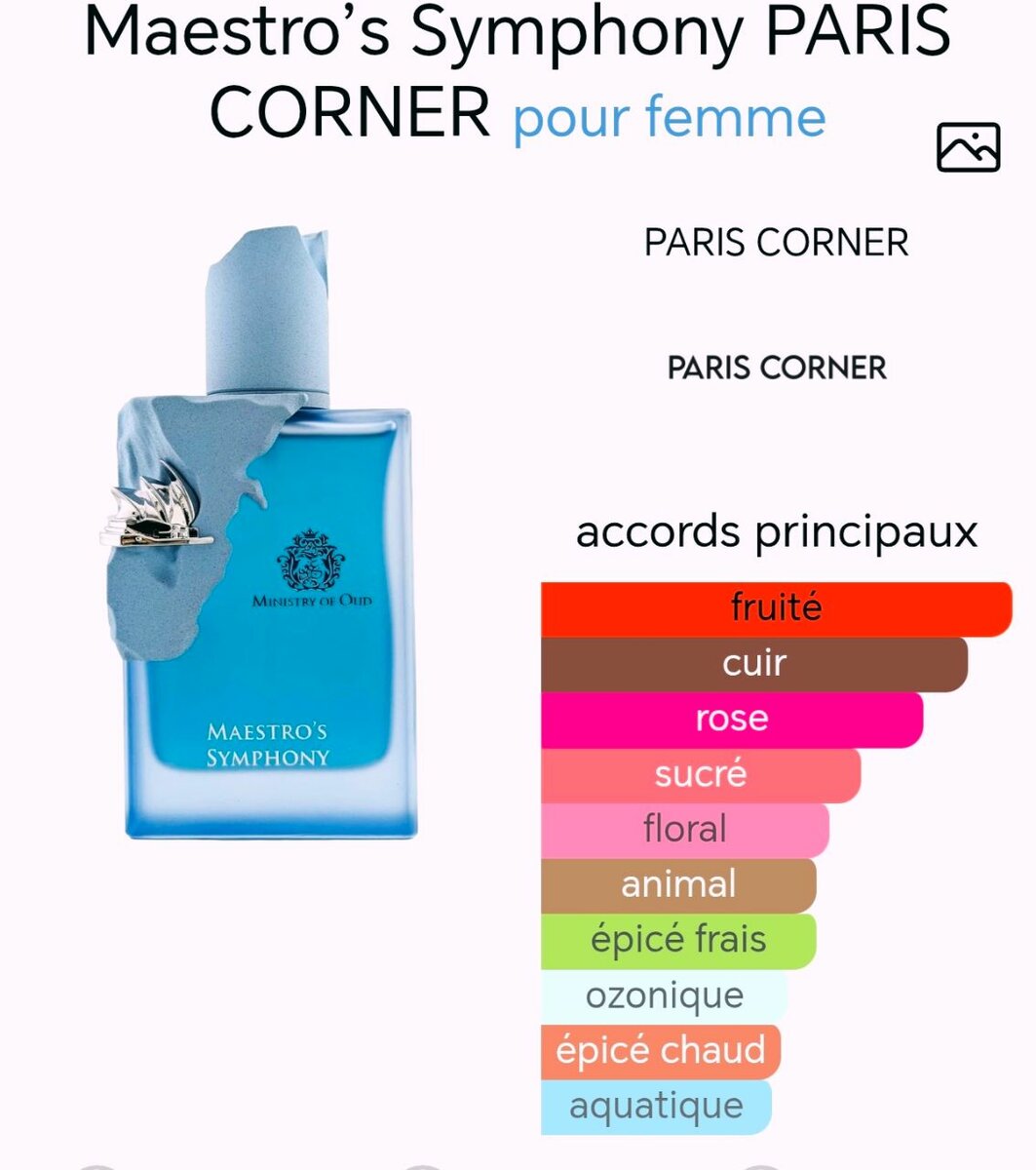 Parfum féminin Maestro's Symphony