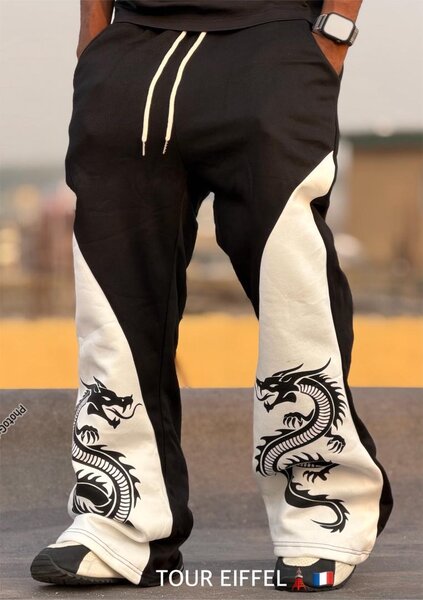 Pantalon de sport pour homme avec motif dragon