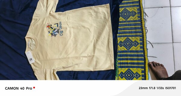 T-shirt Off-White Jaune