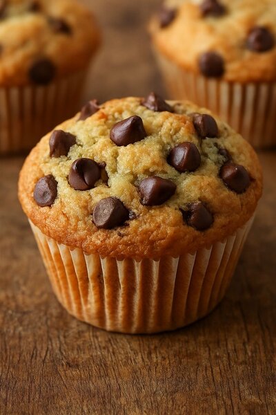 Muffins aux pépites chocolat