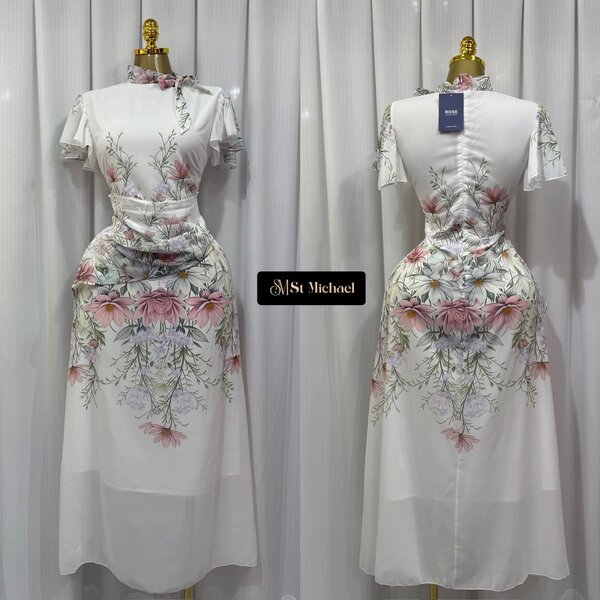 Robe Maxi Fleurie Élégante