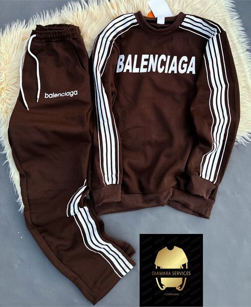 Ensemble survêtement marron Balenciaga