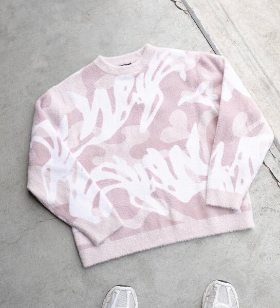 Pull en laine à motifs