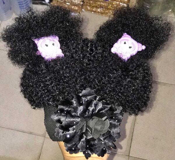 Perruque  cheveux oreille ours