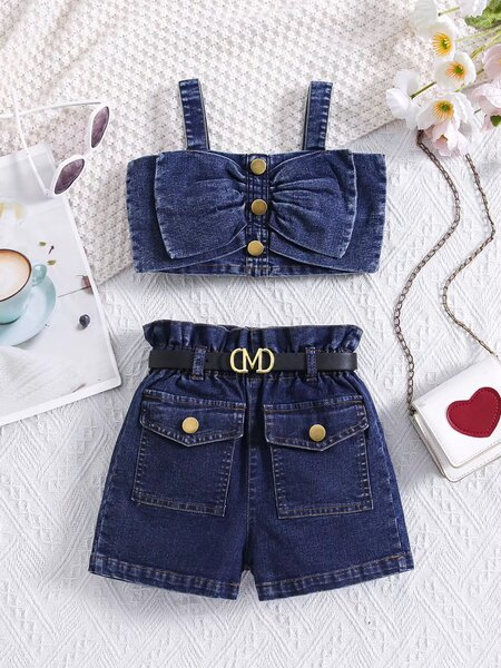 Ensemble denim fille été