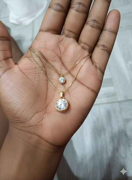 Collier en Or avec Zirconium