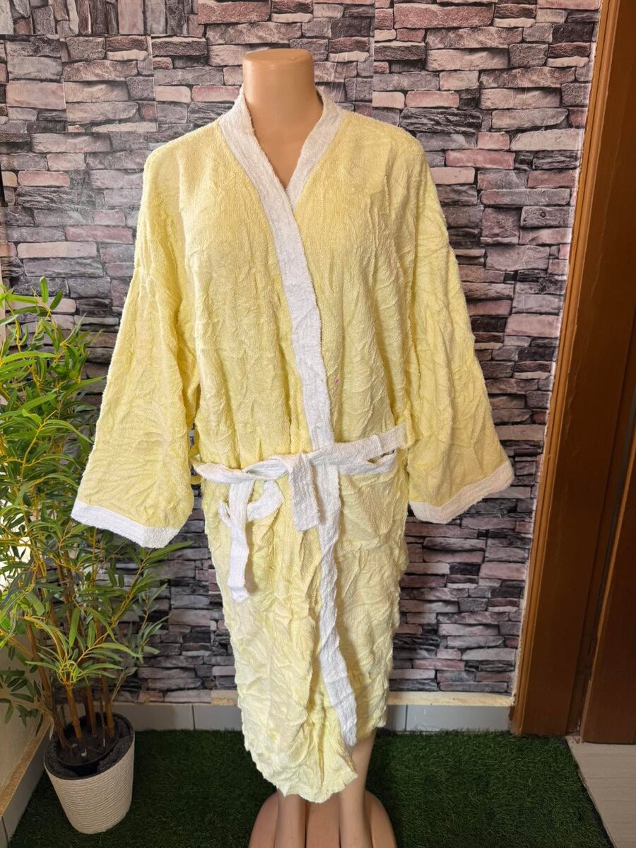 Peignoir doux en coton