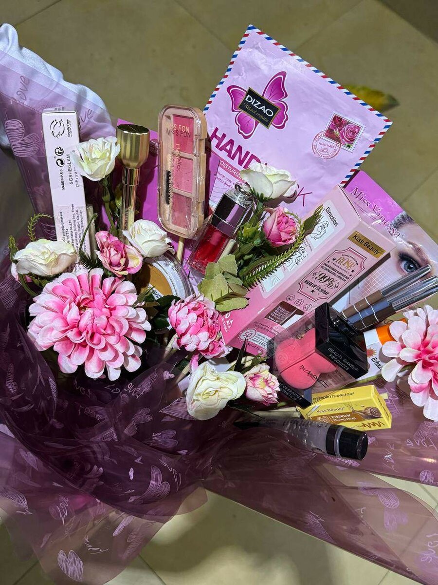 Bouquet de maquillage