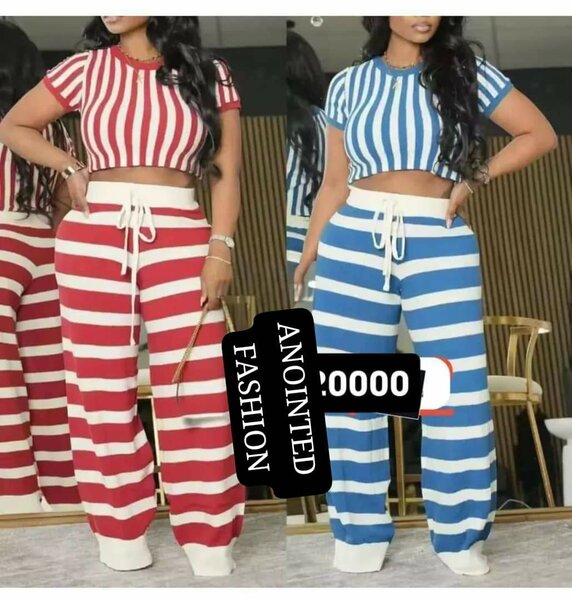 Ensemble rayé tendance