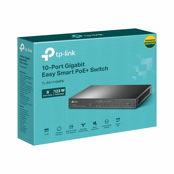 Switch 10 ports TP-Link PoE+