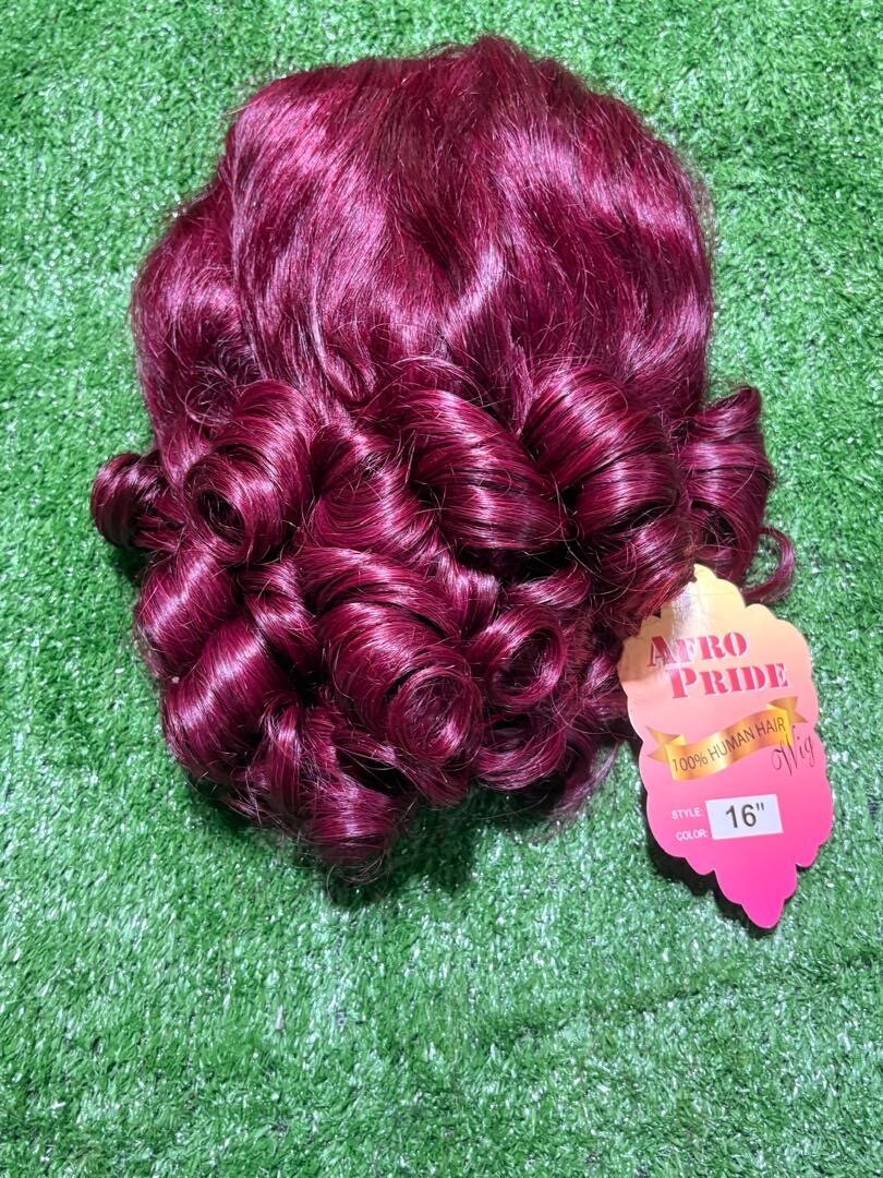 Perruque bouclée 16 pouces