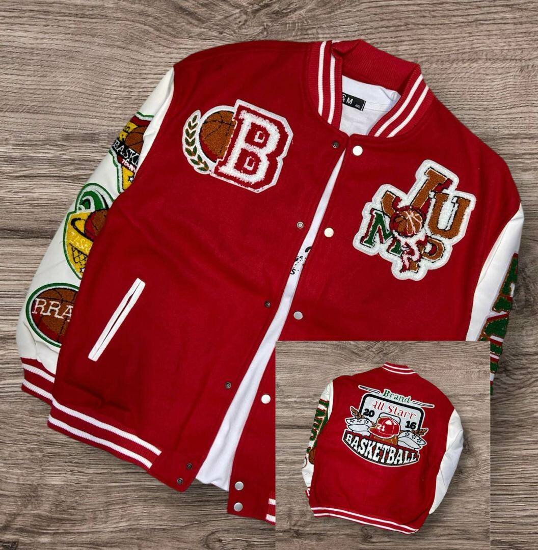 Veste universitaire rouge