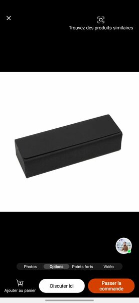 Boîte cadeau élégante noire